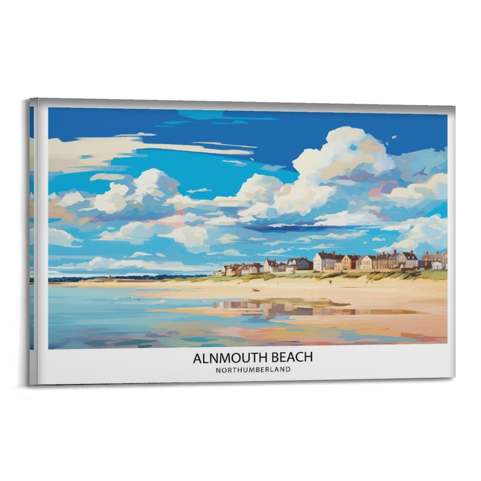 xiaoxiaoshen Alnmouth Beach Northumberland Travel_3 Canvas Poster Wall Art Prints Room Aesthetic Murals Bedroom And Living Decorations 24x36inch(60x90cm)