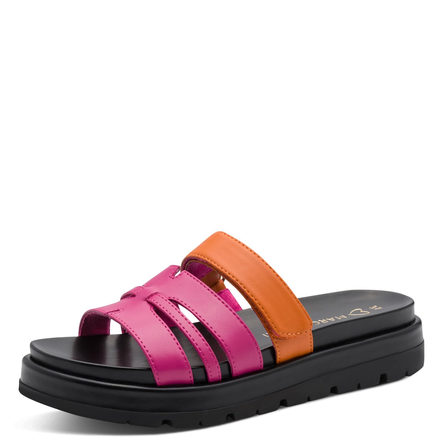 MARCO TOZZI Women Sandal Soft Feel Me Footbed Soft Lining Fashionable, Pink (Pink Comb), 7.5 UK