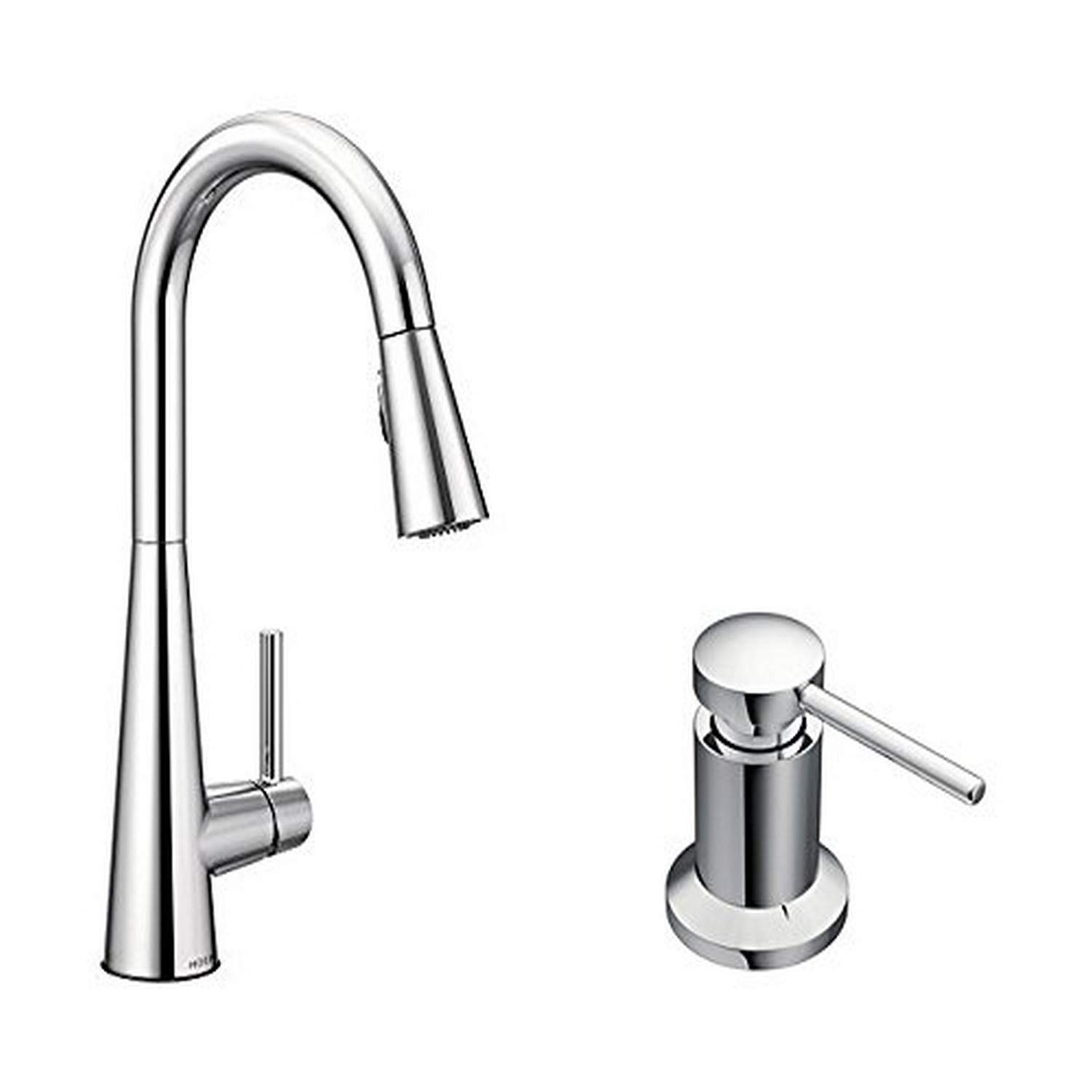 Moen 7864 Sleek One-Handle High Arc Pulldown Kitchen Faucet