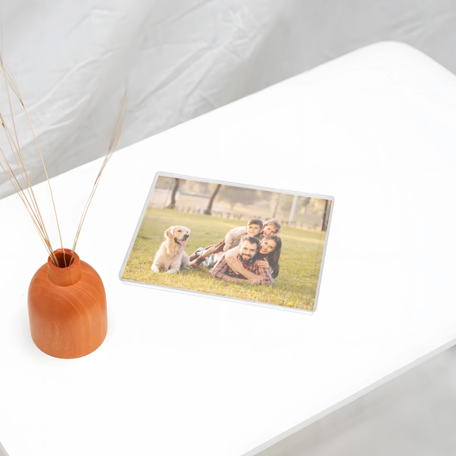 6-częściowy zestaw przezroczystych etui do przechowywania, 30 x 20 cm, pyłoszczelne i odporne na wilgoć pudełka na zdjęcia do scrapbookingu, materiałów biurowych i teczek