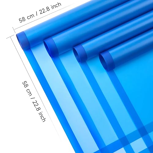 Miniatura 10 de Jutieuo 20 hojas de papel de regalo de flores, suministros de ramo de floristería, papel de regalo floral impermeable con borde blanco con cinta,