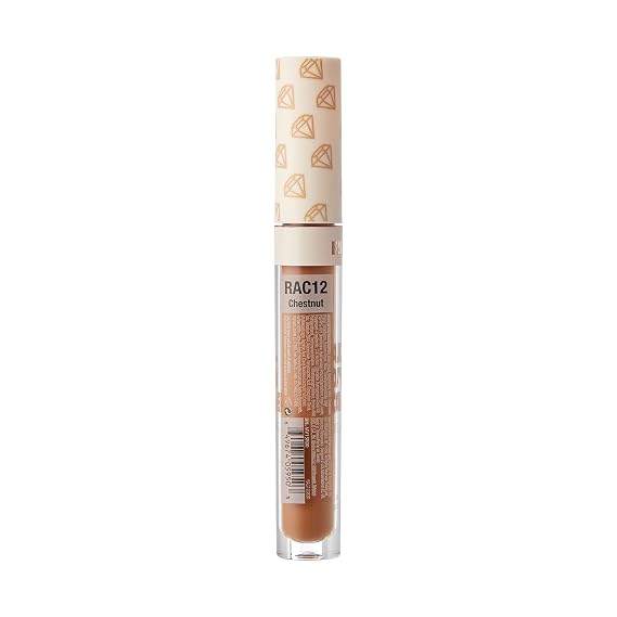 Ruby Kisses All Day Concealer Lightweight Full Coverage Multi-Use Concealer 0.13 Fl Oz (4-3 Chestnut (12))