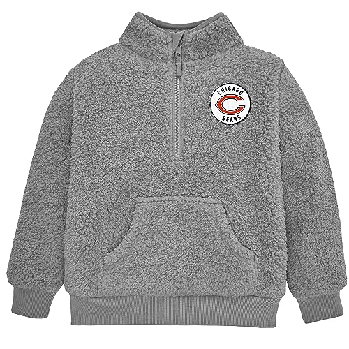 Gerber NFL Toddler Boys' 1/4 Zip Sherpa Pull-Over, Chicago Bears, 2T Team Color