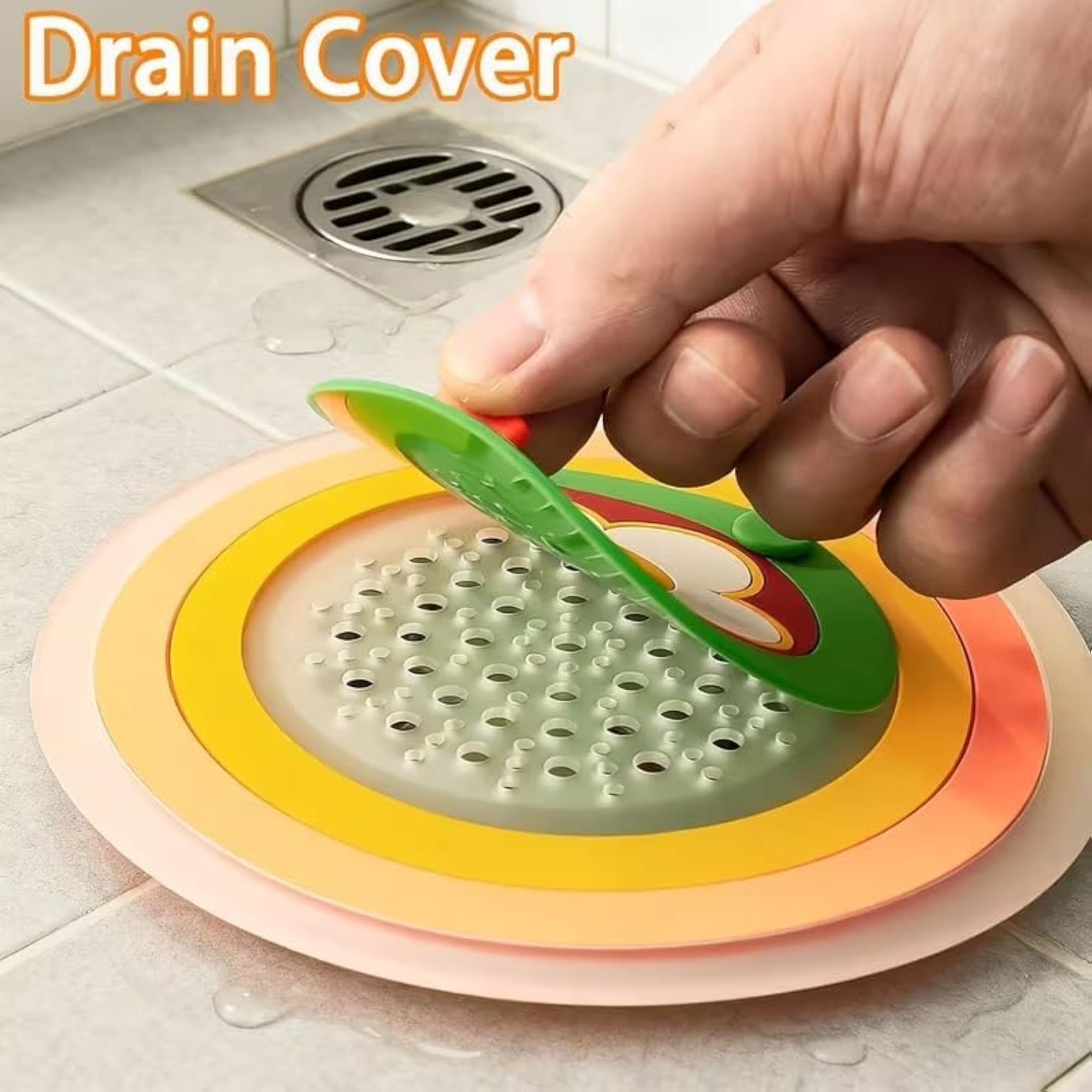 2-in-1 Silicone Drain Cover Pack of 2