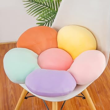 Colorful Flower Pillow Flower Throw Pillow Sunflower Pillow Floor Pillow Flower Shaped Seating Cushion Car Butt Cushion Back Sleeper Pillow Decorative Pillows On Bed,30cm/11.8inch