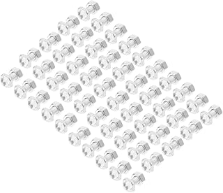 Aluminium Greenhouse Nuts and Bolts Set with Simple Installation Replacement Parts 100 Sets Rust-Proof for Garden and Greenhouse Glass Panels for Shelves
