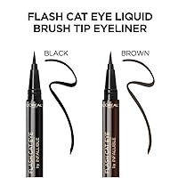 Vista 9 de L'Oreal Paris Makeup Infallible Flash Cat Eye Waterproof Liquid Eyeliner, Black, 0.44 oz.