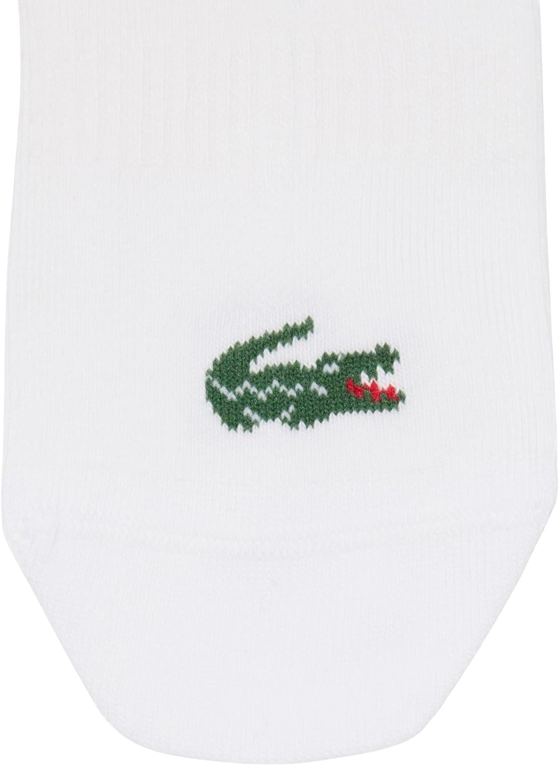 Lacoste Unisex 3-Pack Low Socks, White, 10-12