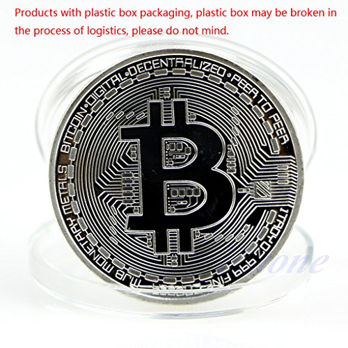 Preisvergleich Produktbild zijianZZJ Gedenkmünze, Seltene Silber Bitcoin Münze Sammeln BTC Münze Kunstsammlung Geschenk Physikalische