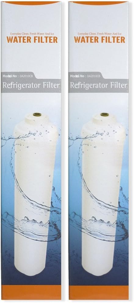 Microfilter DA2010CB - 2X External Refrigerator Water Filter Compatible with Samsung DA29-10105J - HAFEX/EXP, LG 5231JA2010B, Whirlpool USC100 Fridge