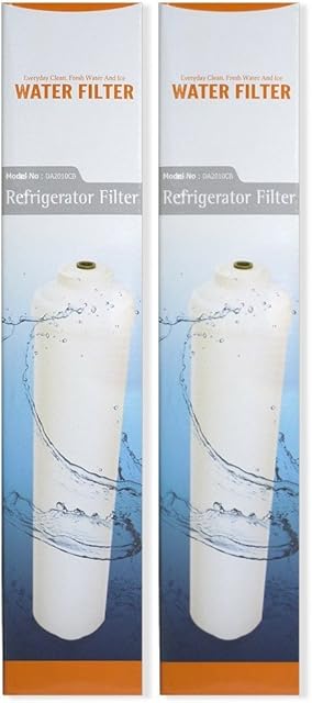 Microfilter DA2010CB - 2X External Refrigerator Water Filter Compatible with Samsung DA29-10105J - HAFEX/EXP, LG 5231JA2010B, Whirlpool USC100 Fridge
