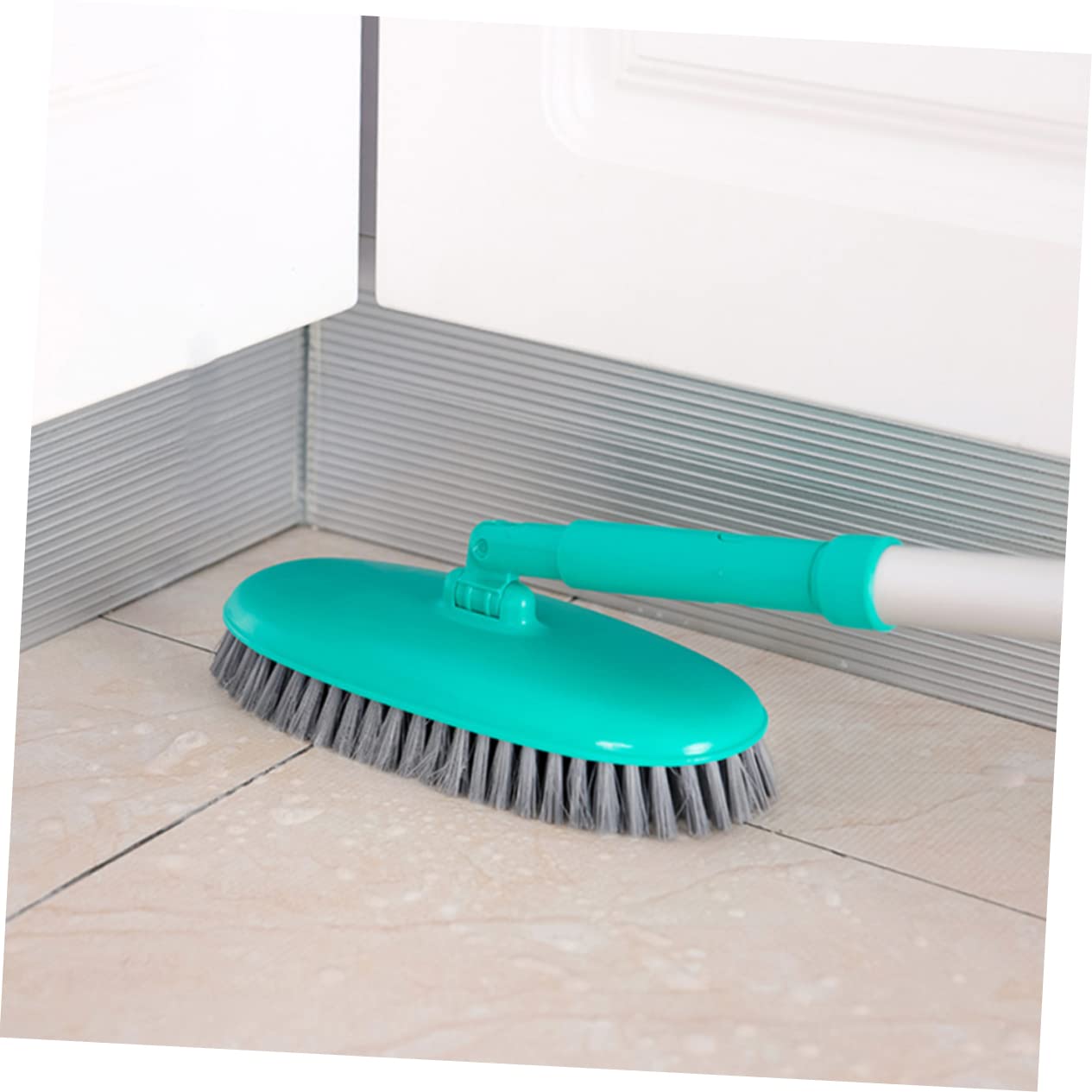 Cepillo de Limpieza de Piso de Mango Flexible Herramienta de para Azulejos Durable para Hogar y Baño