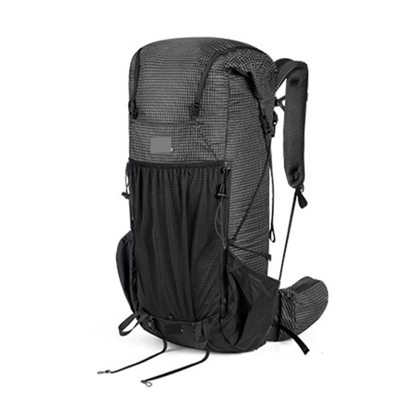 Plecak turystyczny 45L Duża pojemność Outdoor Camping Trekking Torba do wspinaczki górskiej Aluminiowa rama Torba do wspinaczki górskiej Torba(Black 45L)