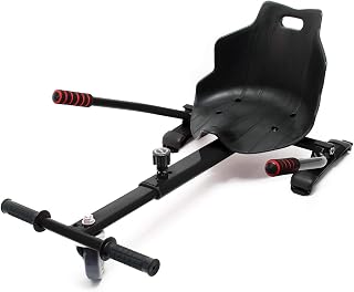 Asiento para patinete de equilibrio en color negro, asiento ajustable para patinete eléctrico