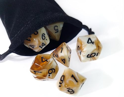 Vista 83 de DND - Juego de 7 dados poliédricos pastel únicos para D&D, Calabozos y Dragones, juegos de rol, RPG, accesorios MTG - Juego de sistema D20