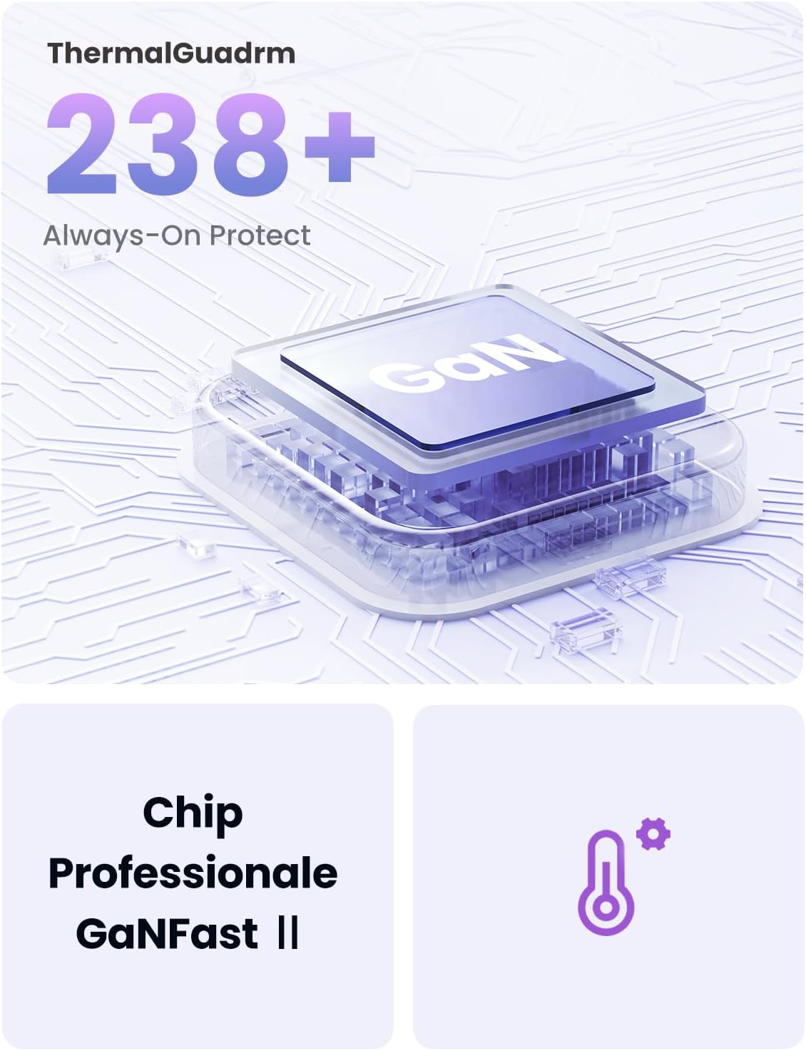 UGREEN 30W USB C Charger, Nexode Foldable GaN PPS Compact Fast Wall Charger Block, USB-C Power Adapter for iPhone 17/16/15/14, Galaxy S25/S24/S23, Pixel 9/8/7, MacBook Air, iPad(Purple) - Image 6