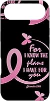 Vista 27 de Breast Cancer Gifts Women Mom Jeremiah 29 11 Butterfly Phone Case for iPhone 17