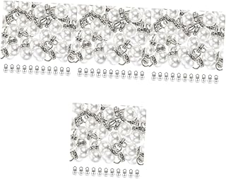 TEHAUX 400 Peças De Joias Com Pingente De Pérola Para Roupas Pulseiras Artesanais Pulseira De Strass Pingentes De Pérola Brincos De Pérola DIY Pingentes De Pingentes De