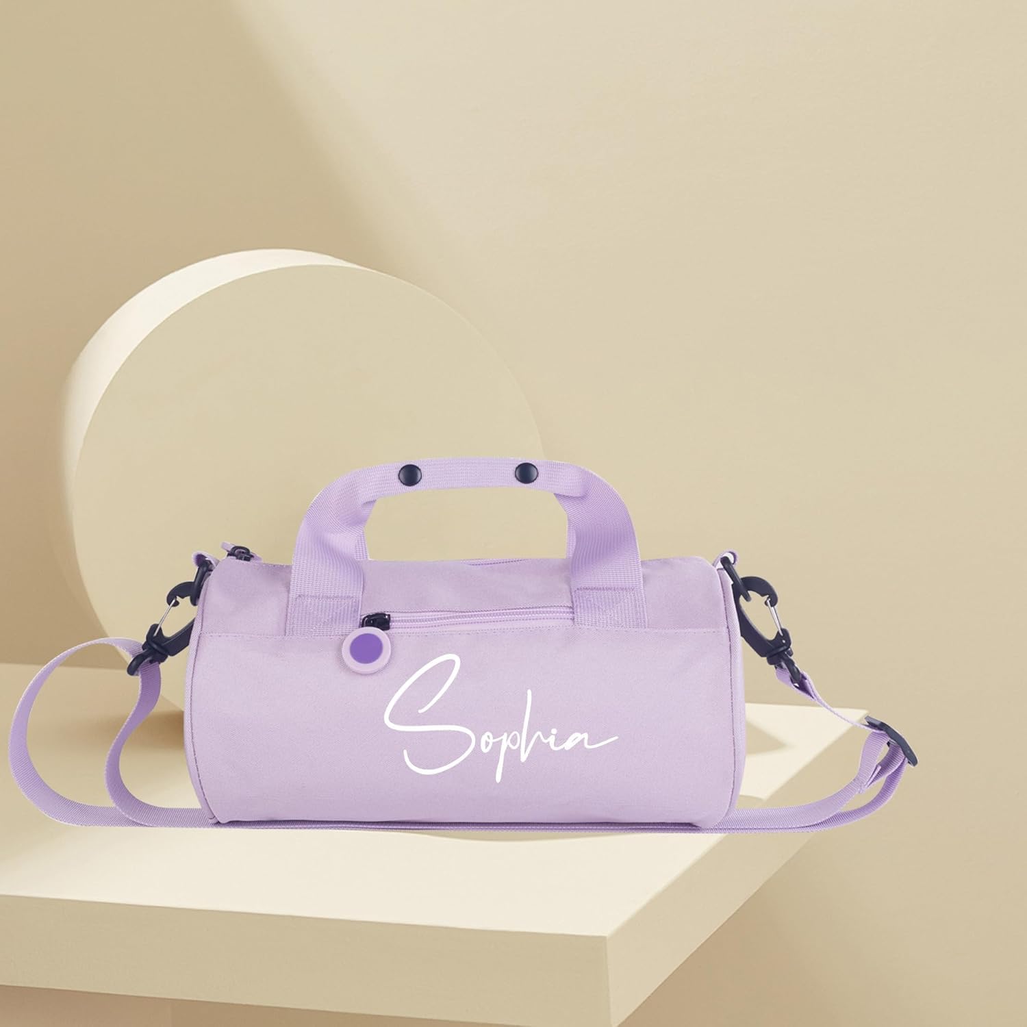 Sac De Ballet De Danse Personnalisé pour Les Filles Nom Personnalisé Sports Duffle Bag Sac De Sport Sac De Voyage Cheerleader Weekender Sac De Voyage, Blue, M