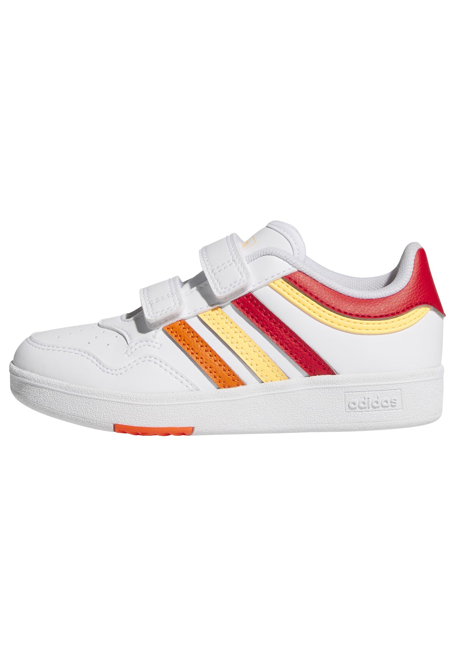 adidas Unisex Kids Hoops 4.0 Shoes, FTWR White/Better Scarlet/Flash Orange, 2.5 UK