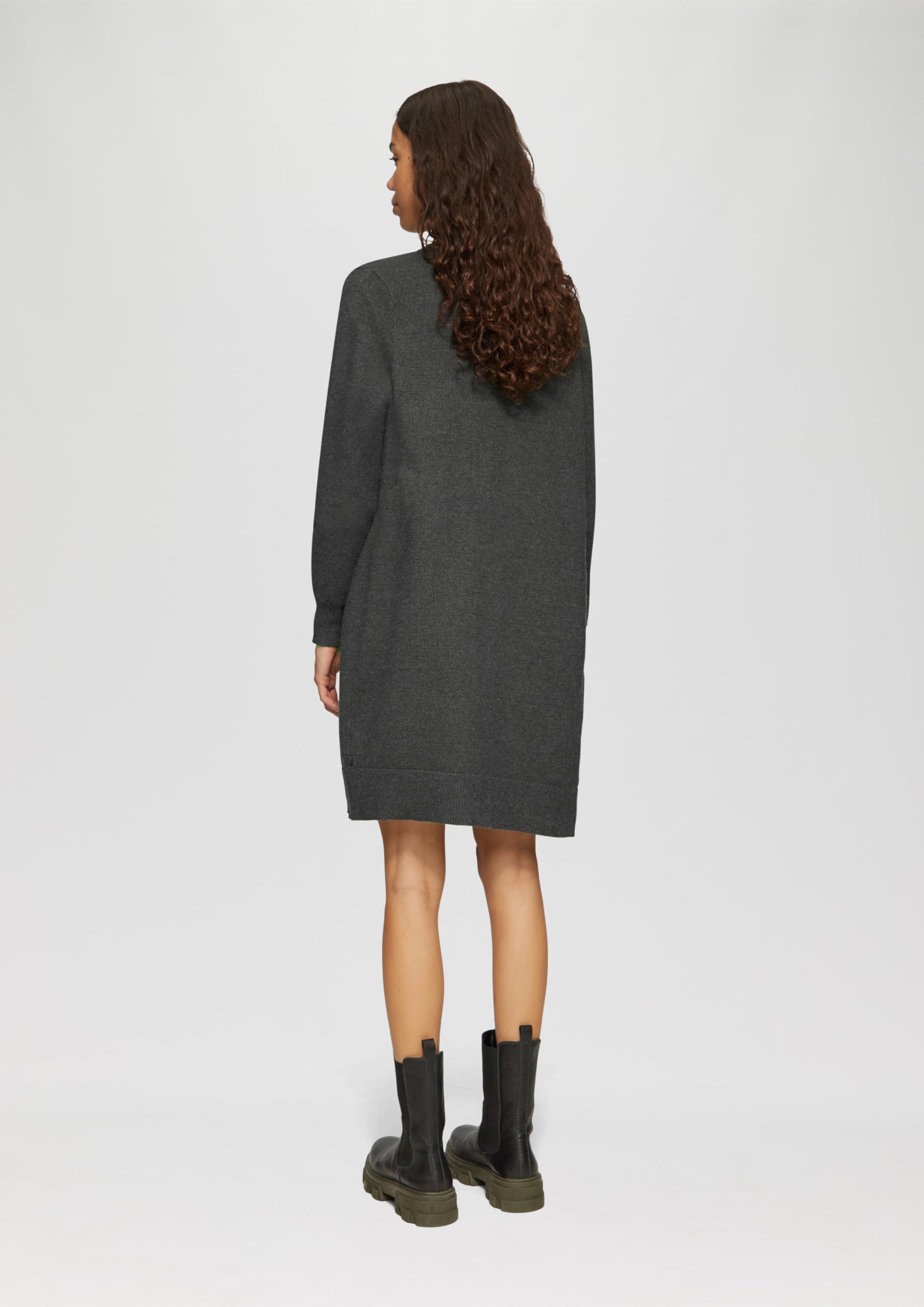 QS Lange Strickjacke aus Viskosemix