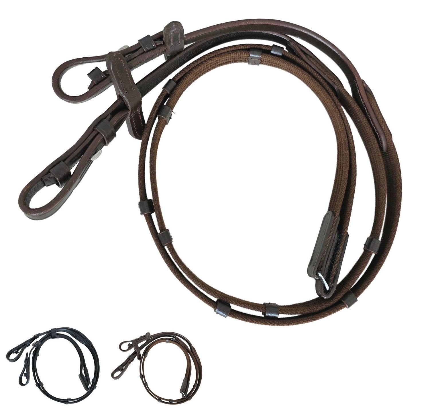 NETPROSHOP Gurtzügel Quick Release Textilzügel mit Schnellverschluß Shetty Pony Full, Groesse:Pony, Farbe:Braun