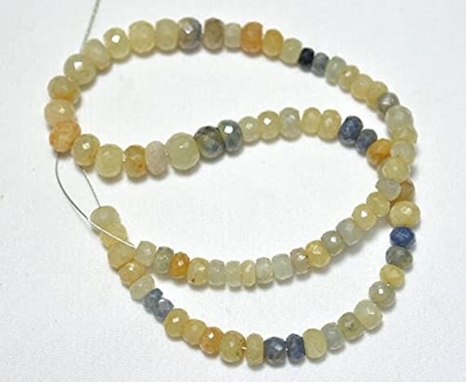 Multi saphir perles facettées 5-7.5mm pour remplacer les imitations et réussir vos bijoux en pierre