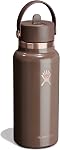 Hydro Flask 32 Oz Stainless Steel Wide Mouth Water Bottle with Leakproof Flex Straw Cap, Chocolate Rose Gold