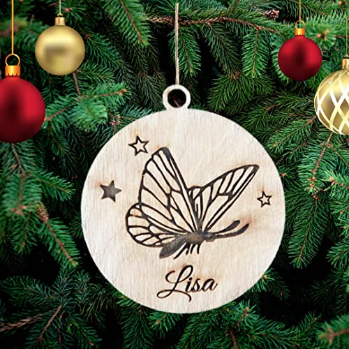 Personalisierte Schmetterling Weihnachtsbaumschmuck Weihnachtsdeko...