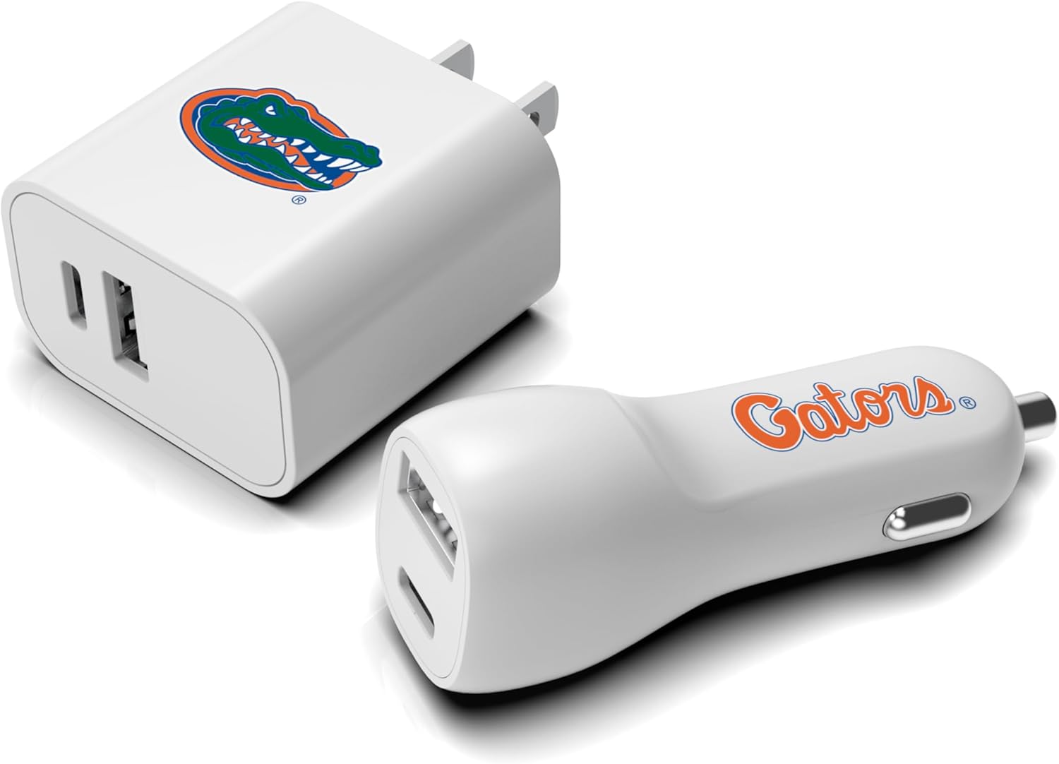 SOAR NCAA Dual USB Wall & Car Charger 2 Pack, Indiana Hoosiers