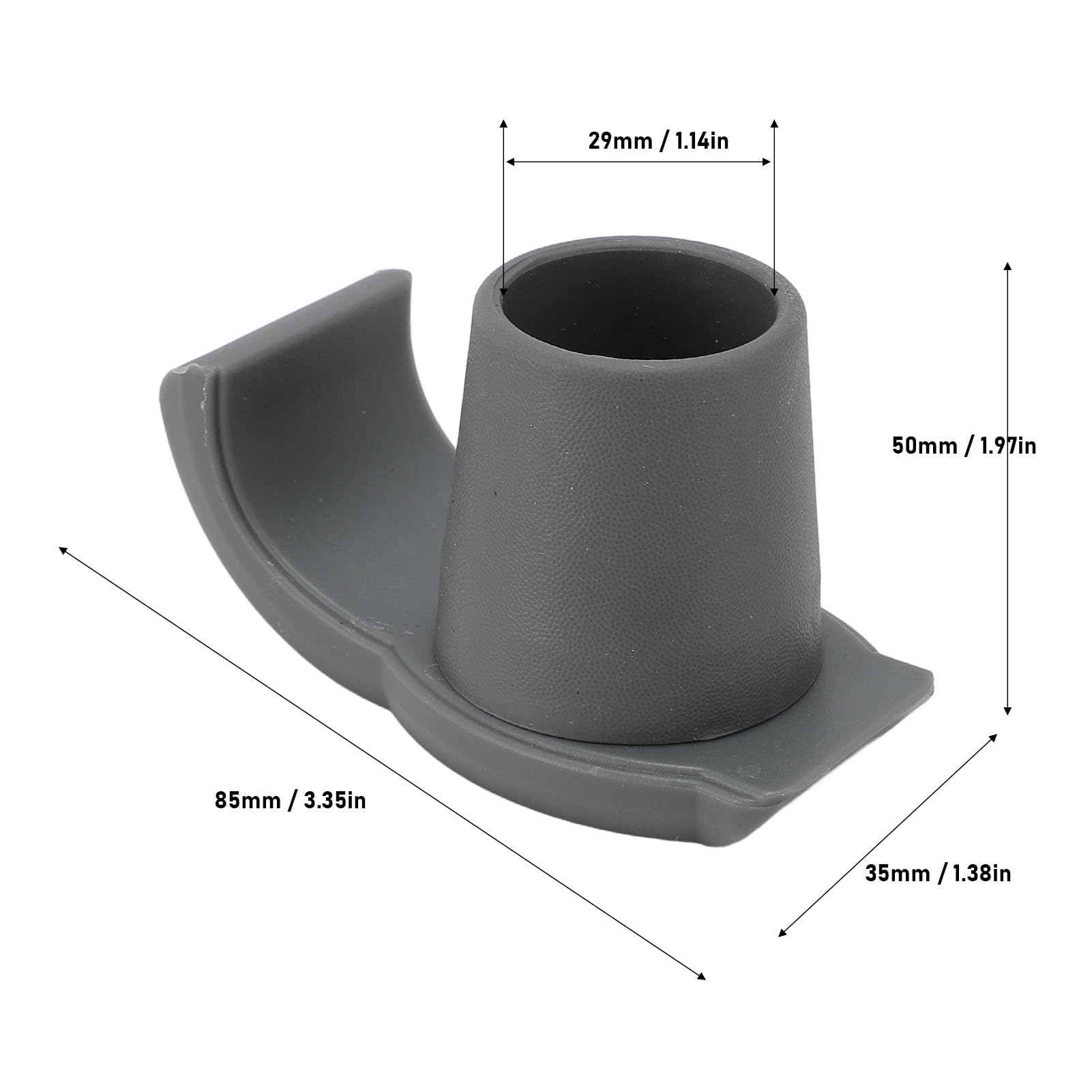 4pcs Walker Ski Glides Anti Slip Walker Glides for Seniors Mobility Aid Accessory Replacement (Gray)