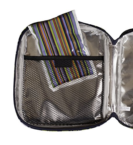 Bentology Kids Ice Packs for Lunch Boxes - 3 Reusable Packs Keeps Food Cold in Lunchboxes & Coolers - Non-Toxic, Safe, Durable - Stripes - Thumbnail 2