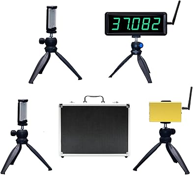 Wireless Laser Timer for Sprints with Battery Powered,Track Timer System for Race Clock,Sprint Timing System for 40 60 Track Yard Dash,Electronic Stopwatch for Speed Training/Running