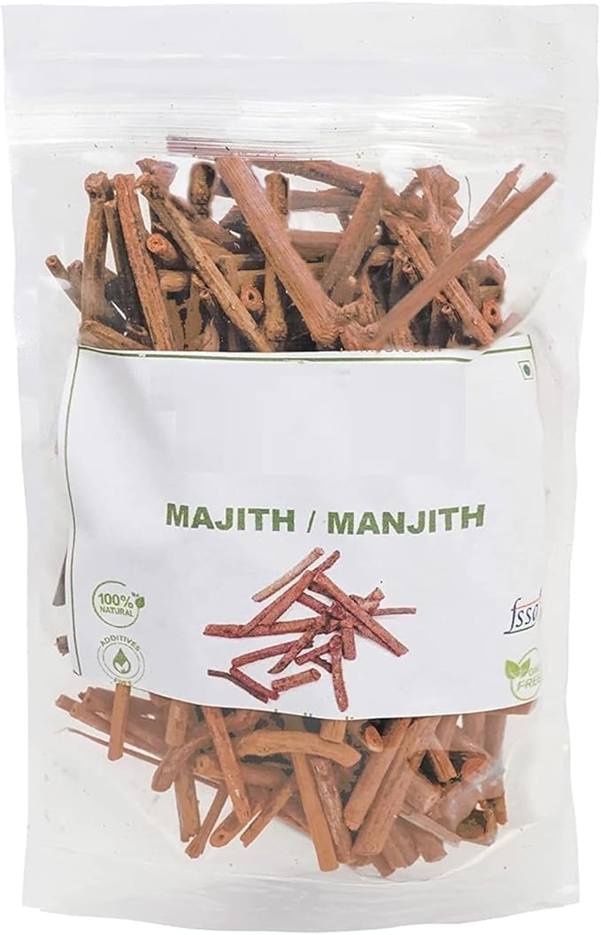 aj Manjistha Root, Majith Organic, Indian Madder (100 Grams) - Eating, Skin Whitening, Face, Hair - Manjishtha, Manjishta, Manjishta, Manjista