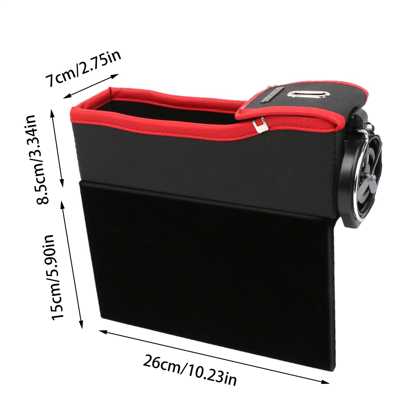 Organizer portaoggetti per fessura auto Organizer Laterale Console | 2x Scatola Portaoggetti Sedile Per Veicolo Telefono Occhiali Chiavi Carte