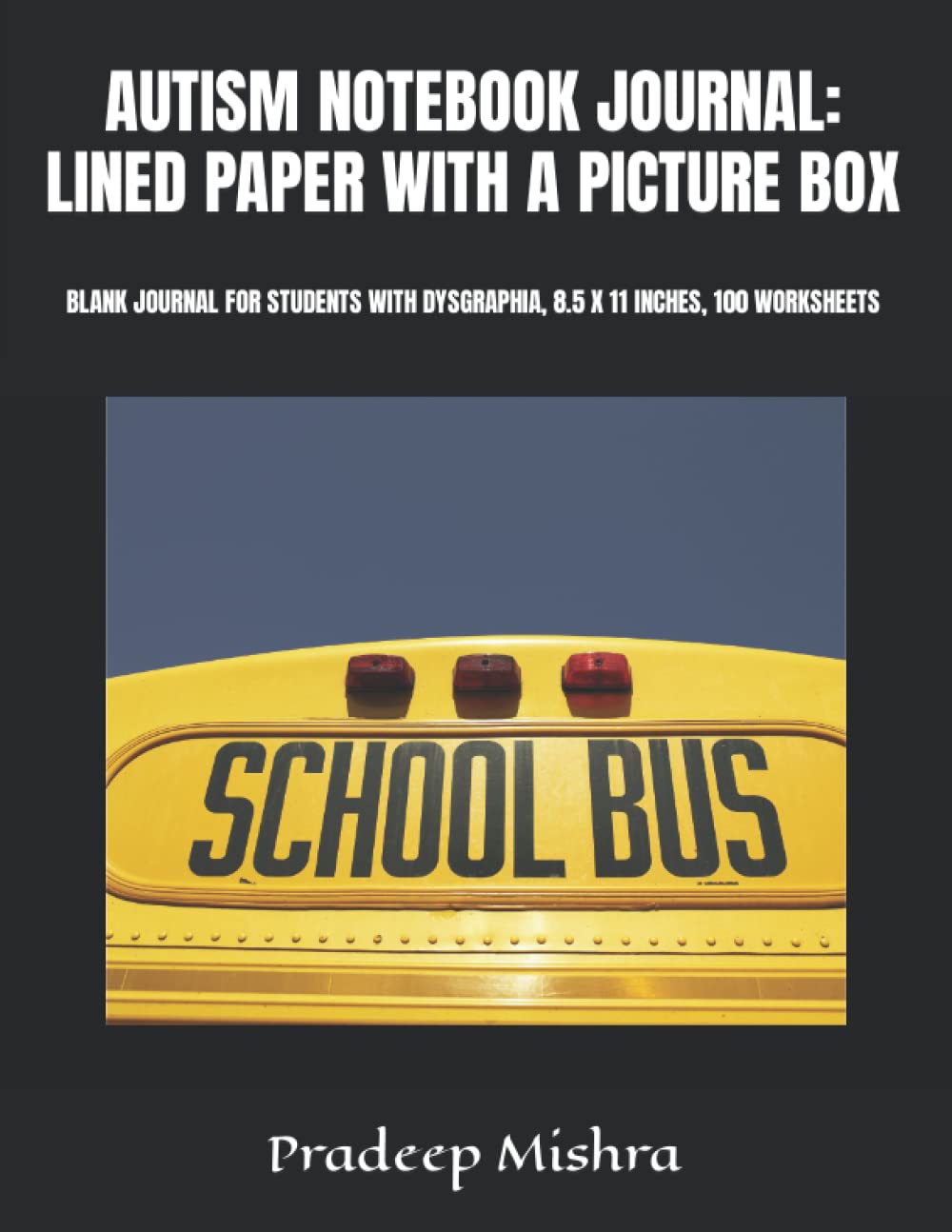 AUTISM NOTEBOOK JOURNAL LINED PAPER WITH A PICTURE BOX BLANK JOURNAL