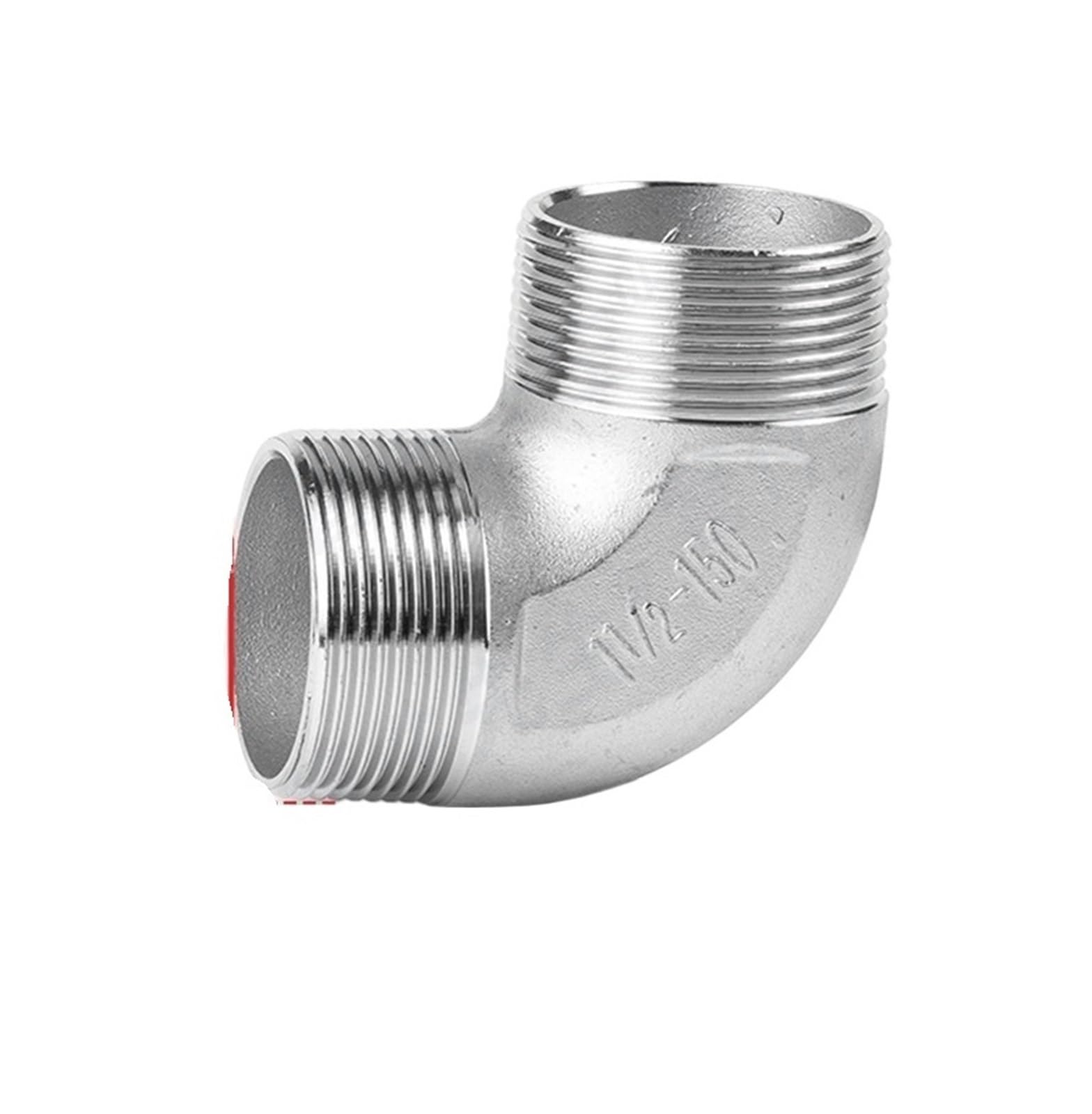 Coude à 90 degrés G1-1/2 en acier inoxydable 304 raccord de plomberie mâle-mâle