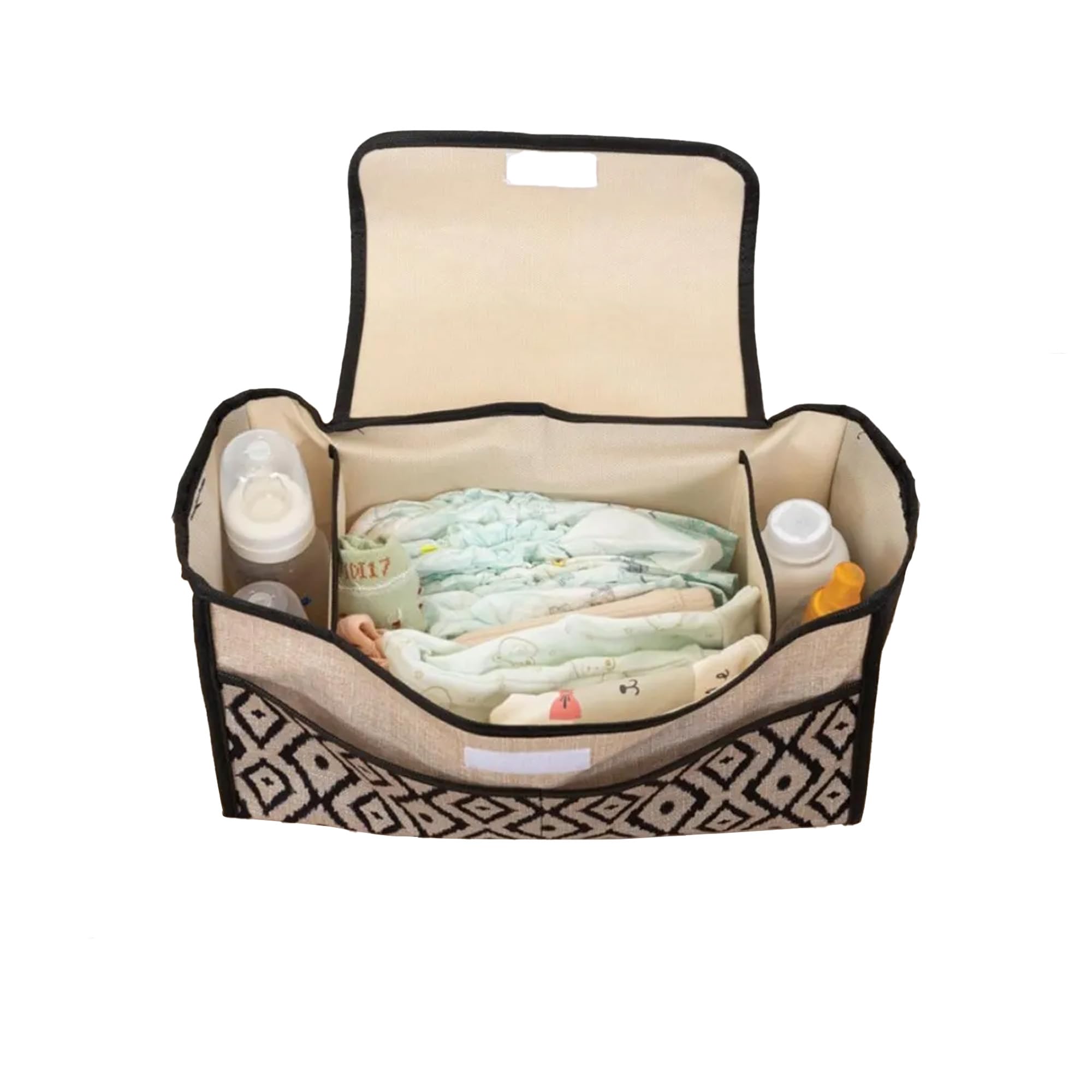 Stroller Organizer with Phone Pouch & Shoulder Strap, Compatible , Baby Jogger, Umbrella Strollers, and Pet Strollers, Includes Wet Wipes Holder