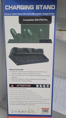 Charging Stand with Dual Controller Charger compatible with PS4 Pro