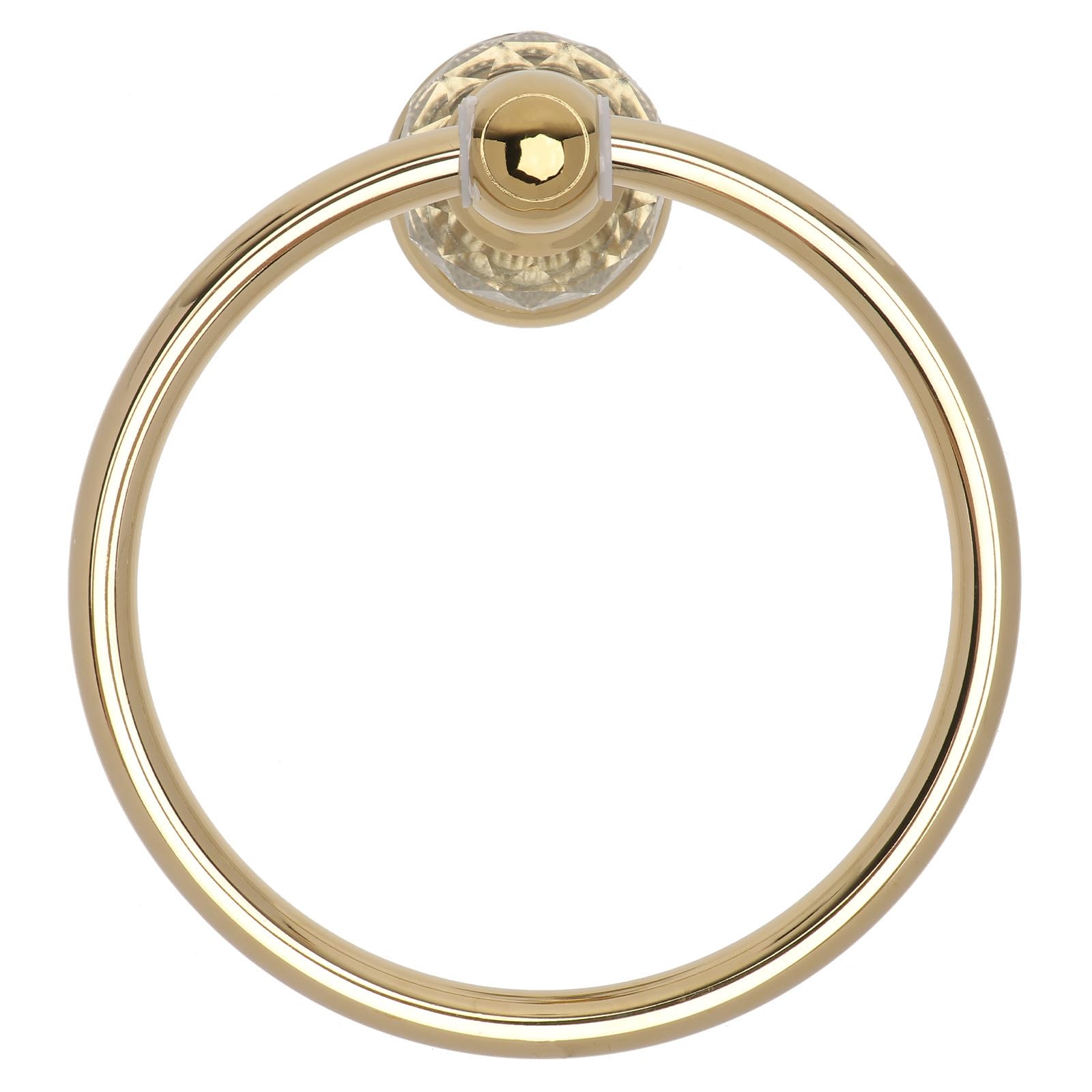 Anello Portasciugamani Rotondo Dorato in Acciaio Inox, 1 Pezzo | Montaggio a Parete, Uso Cucina e Bagno, Stile Retrò Semplice Elegante, Struttura Salvaspazio e Contenitiva