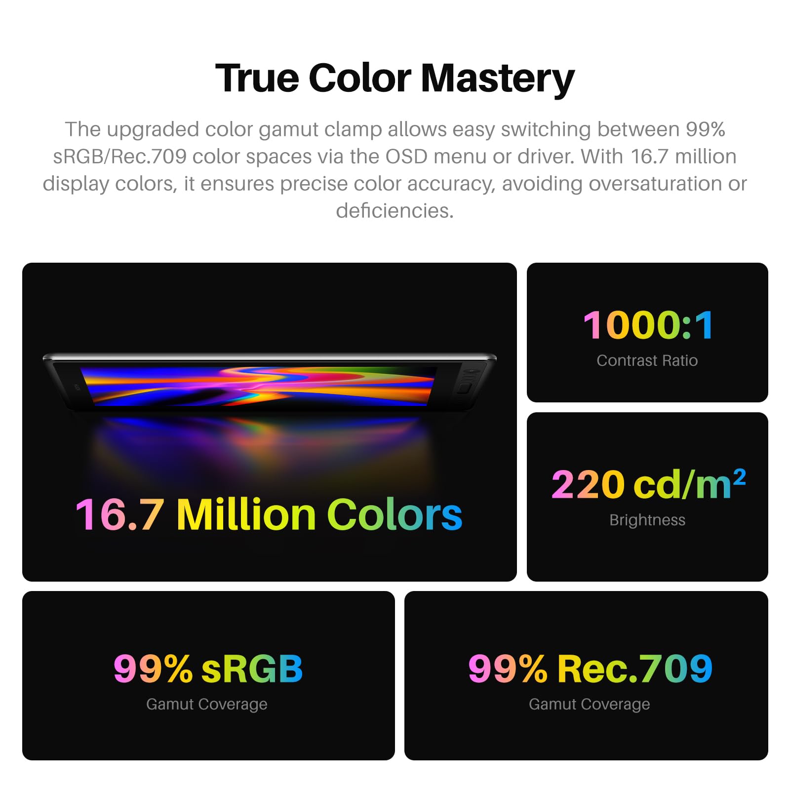 HUION Kamvas Pro 16 V2 - Tablet grafico con schermo, 16384 livelli | 16384 livelli, penna senza batteria, banda touch, funzione di inclinazione, disegno, tablet grafico con display