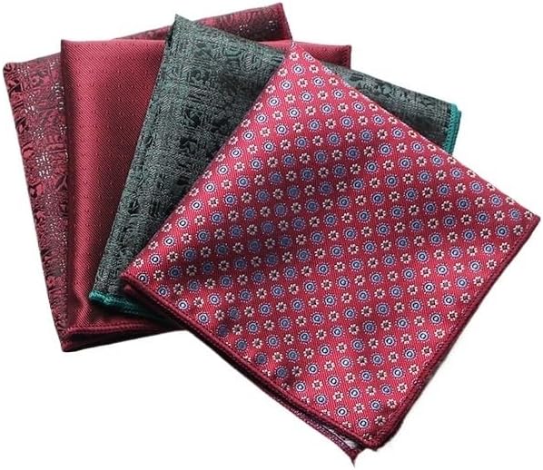 Groom Groomsmen Wedding Suit Small Handkerchief Retro Men's Pocket Square