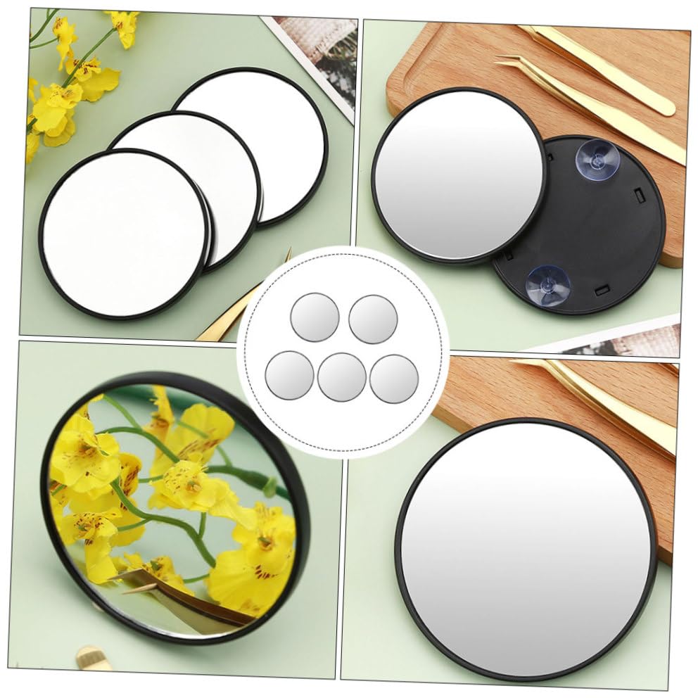 Beavorty 5pcs espejo maquillaje con ventosas miniatura 3
