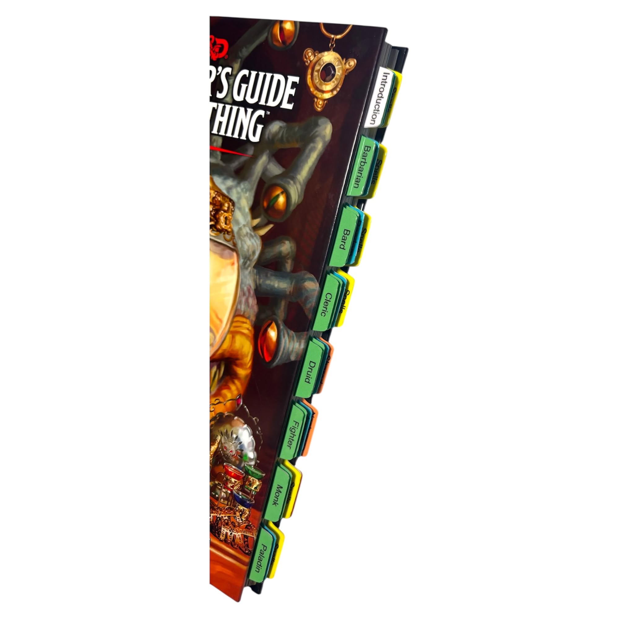 Book Tabs for Dungeons & Dragons Xanathar's Guide to Everything. Laminated, Durable, Color-Coded Repositionable Tabs (Book not Inlcluded) — image 1