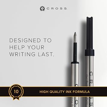 Cross Selectip Gel Rollerball Pen Refill - Black - Medium - Luxury Pen Refill for Consistent Ink Flow - Quick-Drying &