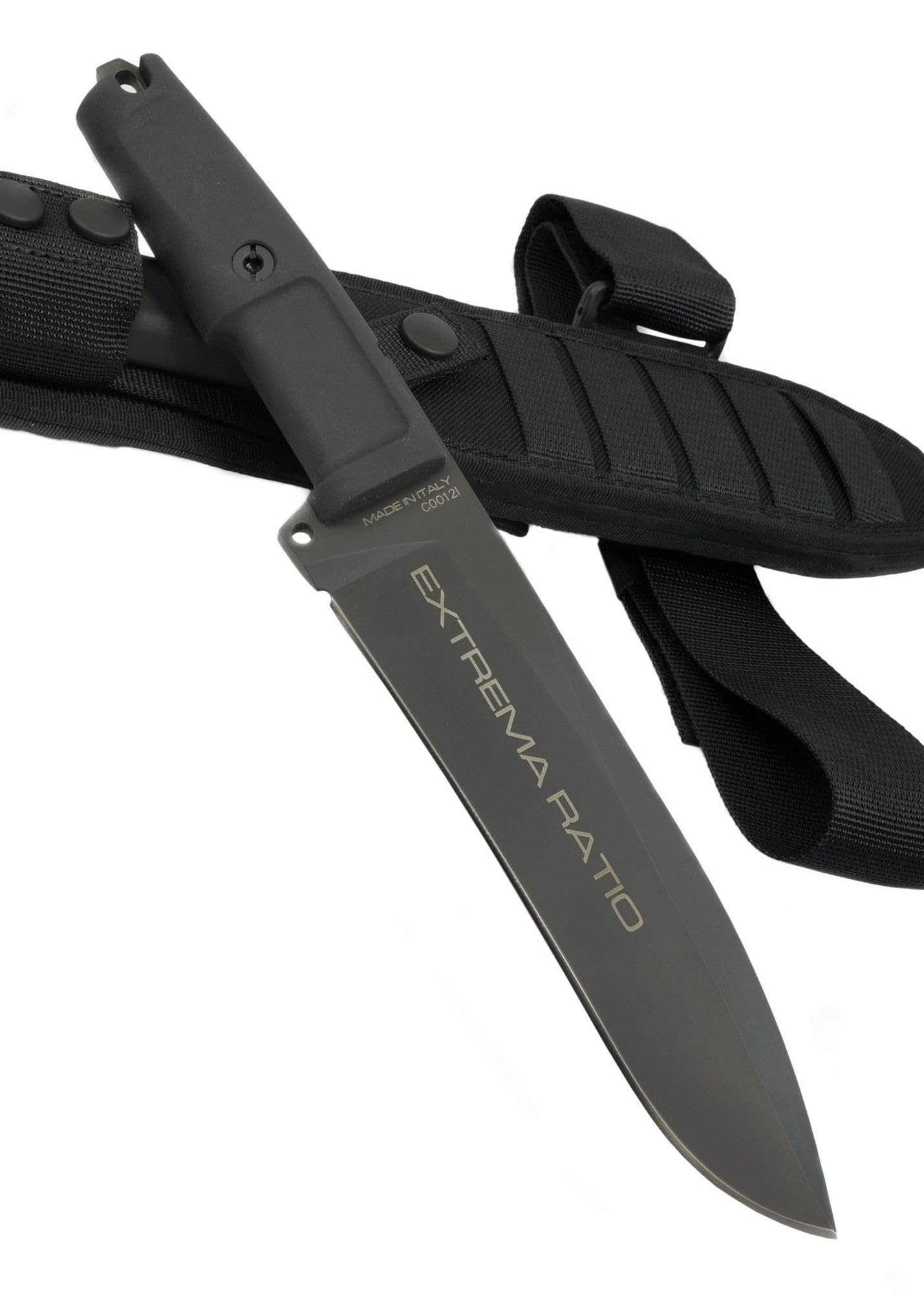 Extrema Ratio 04.1000.0184/BLK Feststehendes Messer Dobermann IV Schwarz Jagdmesser Outdoormesser Survival Verkauf ab 18 Jahren