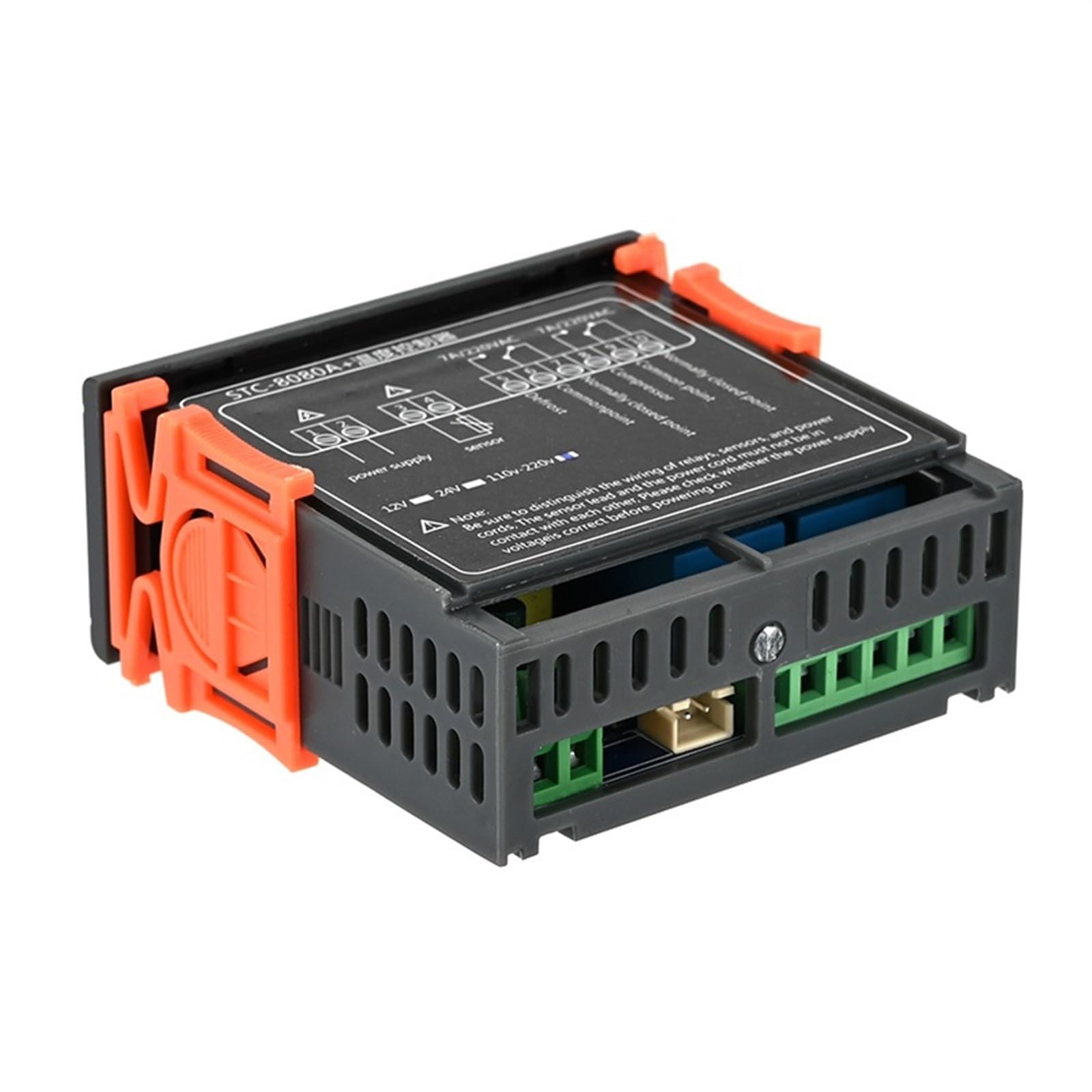STC-8080A+ LED Digital Termostato Regolatore di Temperatura Termoregolatore Relè Riscaldamento Raffreddamento for Incubatrice AC 110-220V NTC(Dc24v)