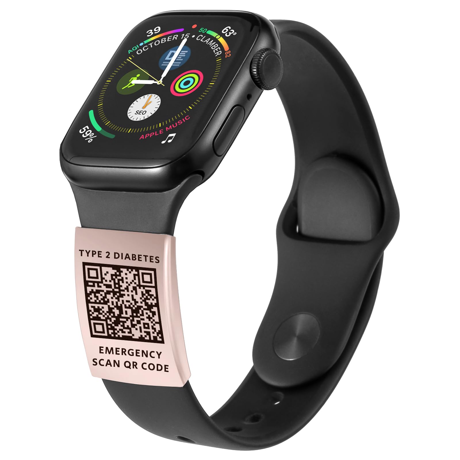 Amazon.com: MYLUCKYTAG QR Medical ID Tag for Watch Band  display picture 1