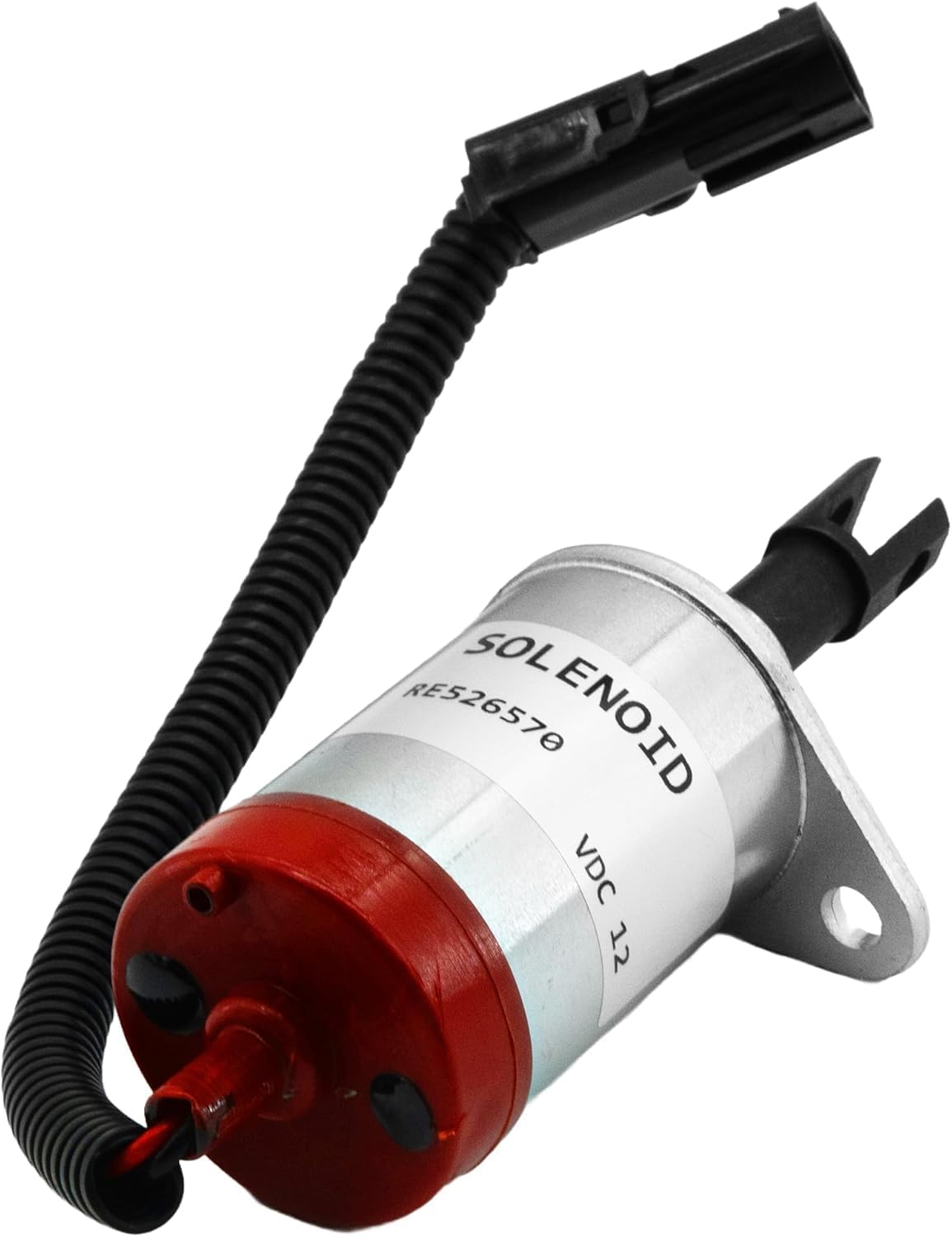 RE526570 12V Engine Stop Solenoid Valve for John Deere 315 317 320 325 328 CT315 CT322 CT332