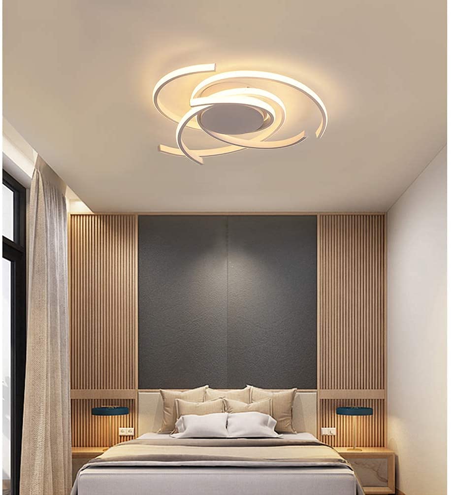 Lustre LED dimmable 72W avec télécommande pour varier l'ambiance lumineuse